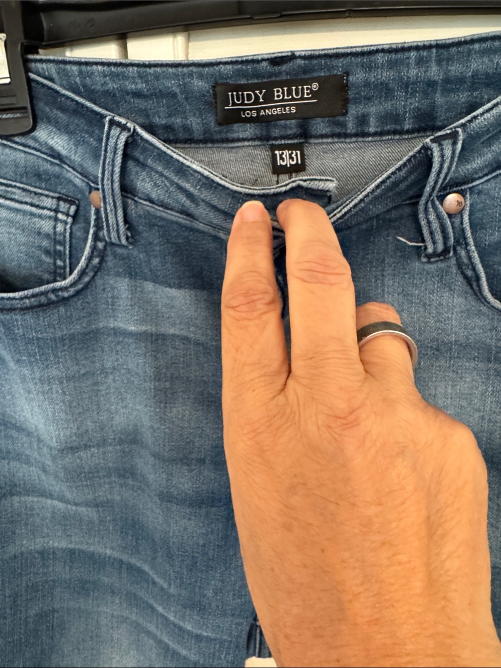 Judy Blue Faded Indigo Stretch Jeans - Picture 3 of 3